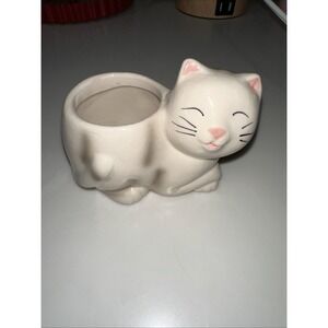 vintage ceramic cat planter